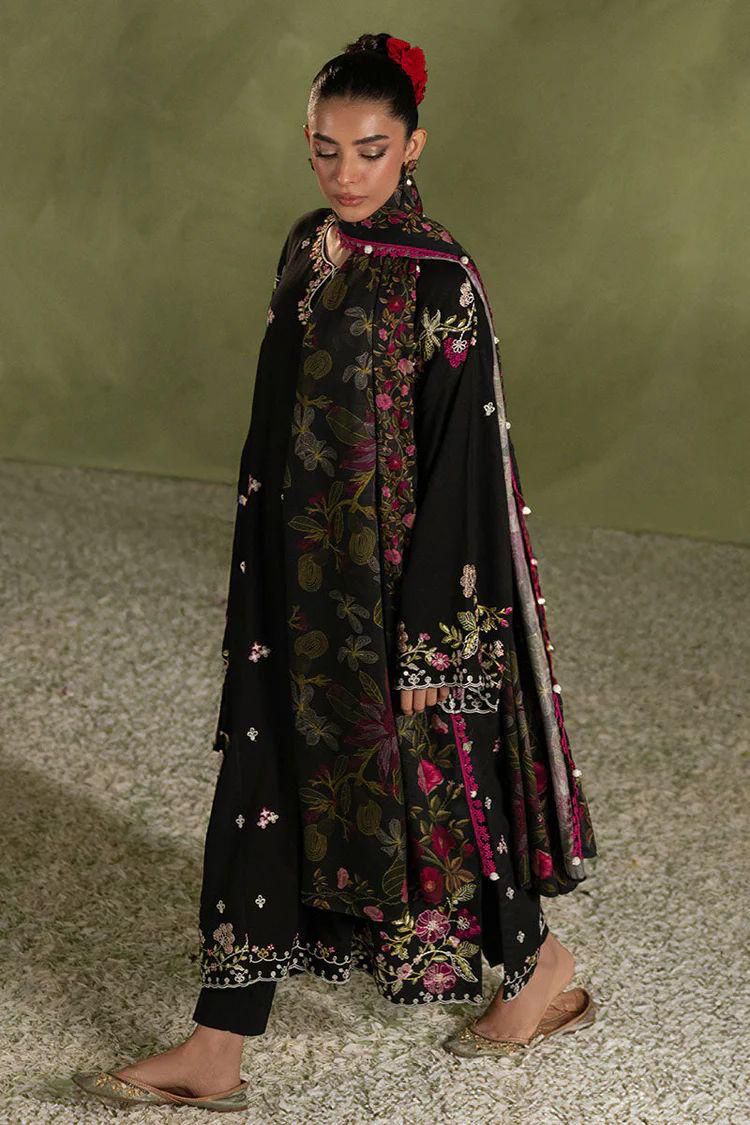 RAVEN CHARM CROSS STITCH-3 PIECE EMBROIDERED LAWN SUIT