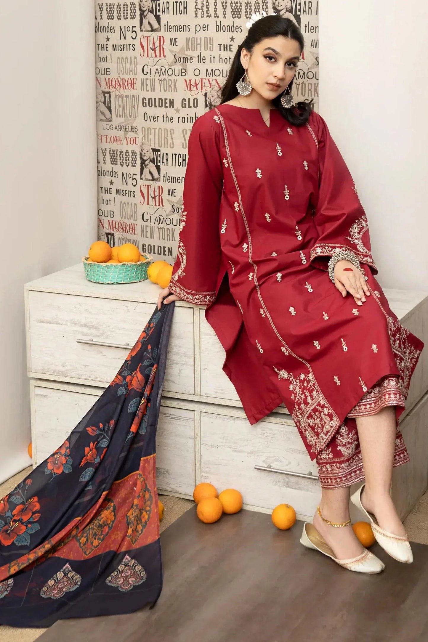 URGE - 3PC LAWN EMBROIDERED