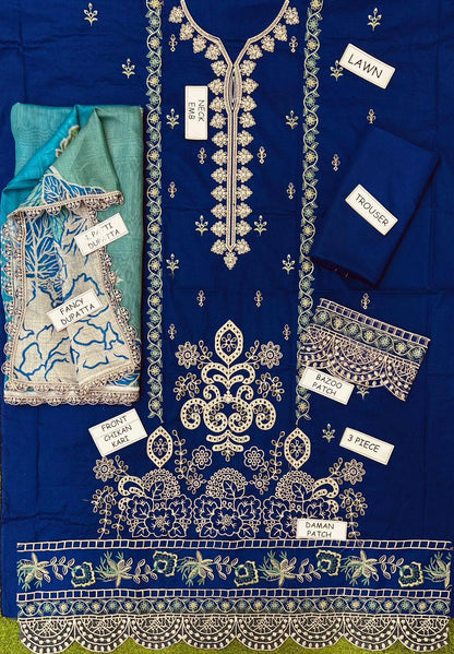 Tawakkal Fabrics Saiba Embroidered Fancy Lawn Collection 2025