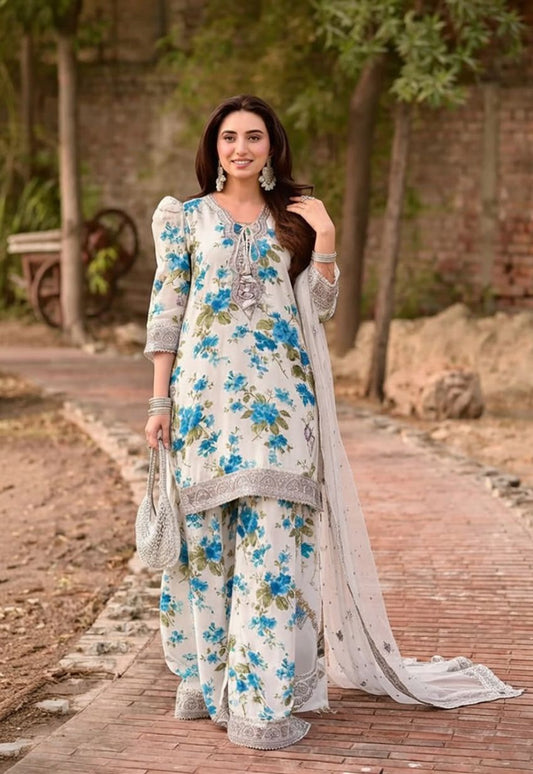 Aneela’s MOST DEMANDING EDITION 03PCS UNSTITCHED SUIT