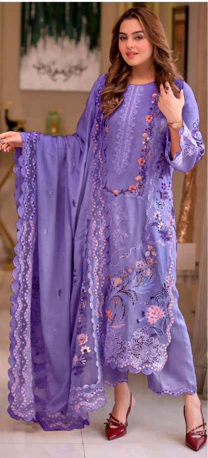 Aneelas MOST DEMANDING EDITION 03PCS UNSTITCHED SUIT