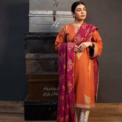 Zara shahJahan MOST DEMANDING EDITION 03PCS UNSTITCHED SUIT