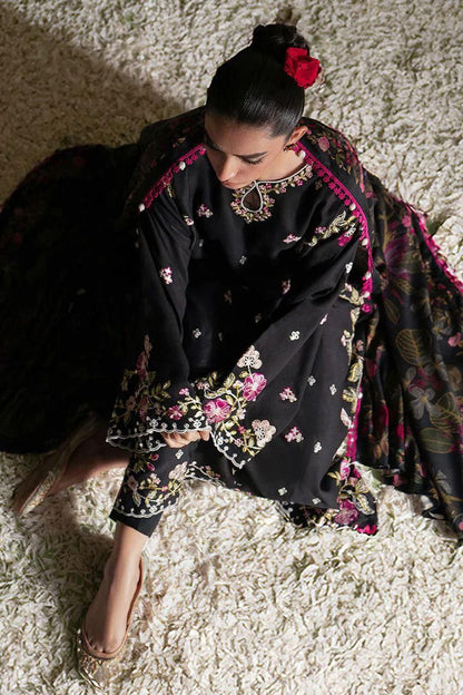 RAVEN CHARM CROSS STITCH-3 PIECE EMBROIDERED LAWN SUIT